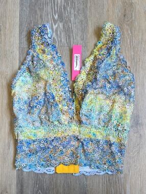 Cosabella Printed Curvy Plungie Longline Brallette - Ombre Fleur